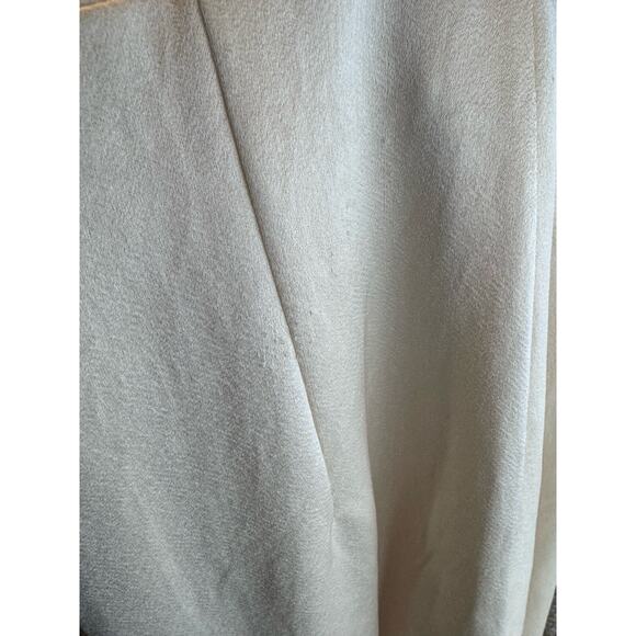 Alexis Raine Ivory Satin Wide Leg Jumpsuit XS Bridal Wedding Party Evening Wear - Picture 8 of 9